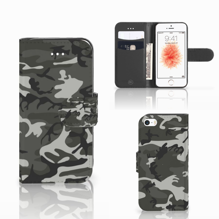 Apple iPhone 5 | 5s | SE Telefoon Hoesje Army Light
