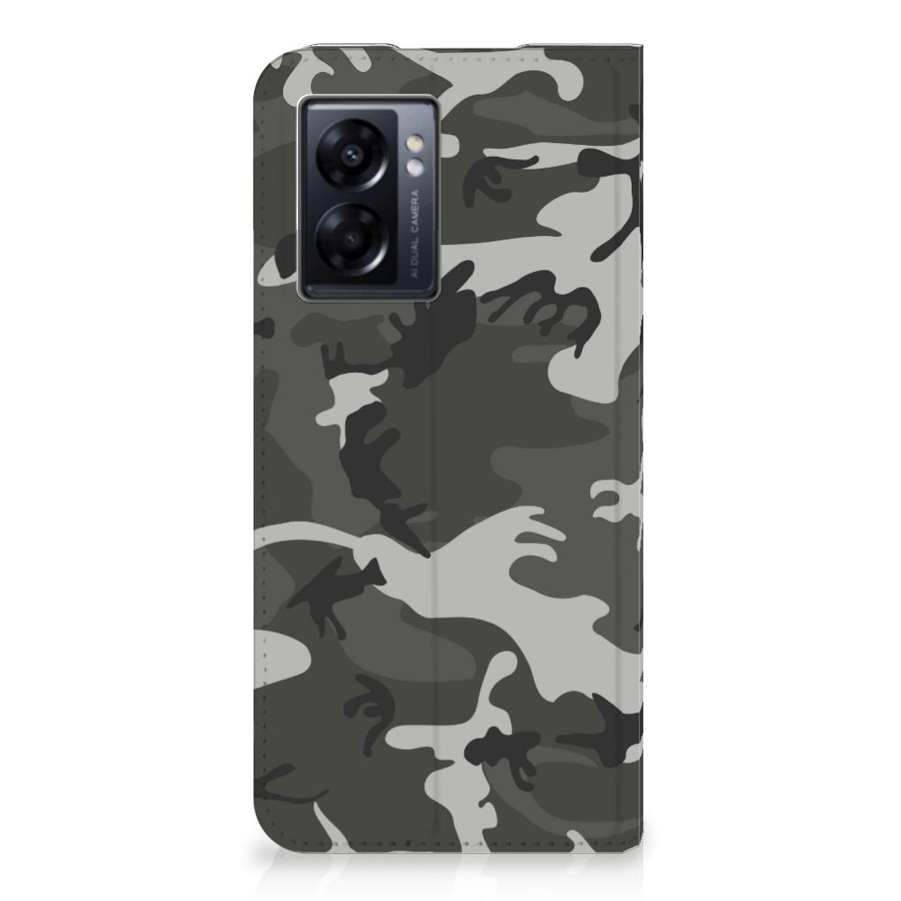 OPPO A77 5G | A57 5G Hoesje met Magneet Army Light