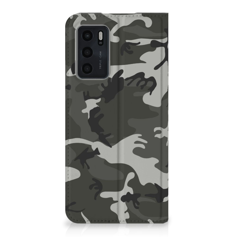 OPPO A54s | A16 | A16s Hoesje met Magneet Army Light