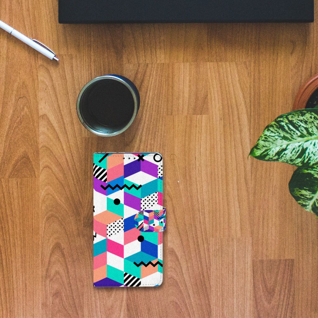 Xiaomi Mi Note 10 Pro Book Case Blokken Kleurrijk