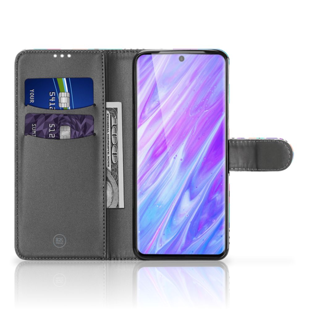 Samsung Galaxy S20 Plus Book Case Blokken Kleurrijk