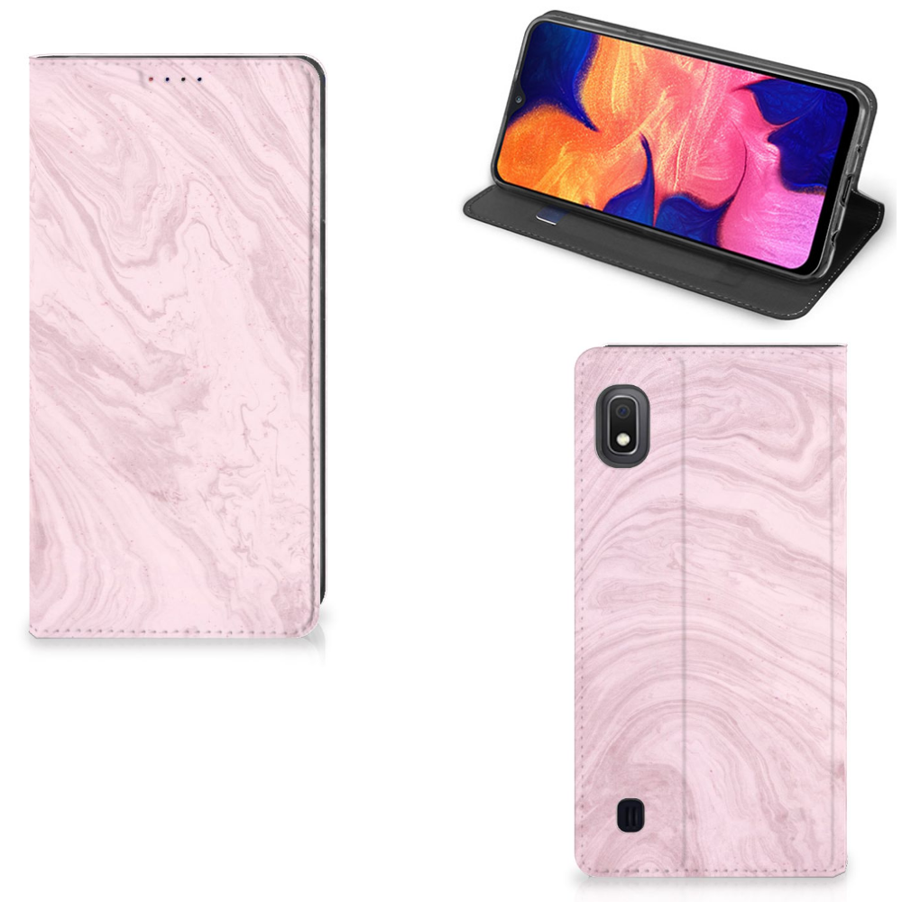 Samsung Galaxy A10 Standcase Marble Pink - Origineel Cadeau Vriendin
