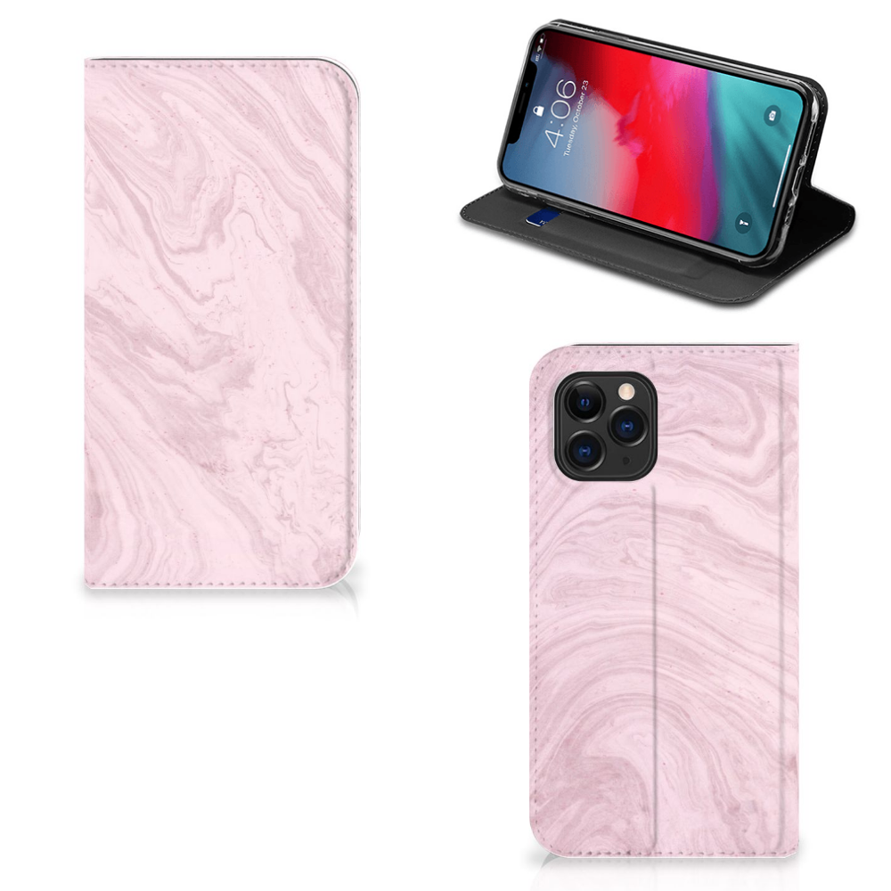 Apple iPhone 11 Pro Standcase Marble Pink - Origineel Cadeau Vriendin