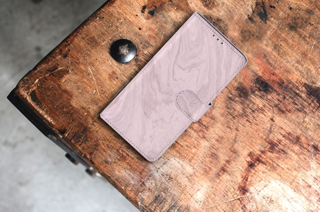 Samsung Xcover Pro Bookcase Marble Pink - Origineel Cadeau Vriendin