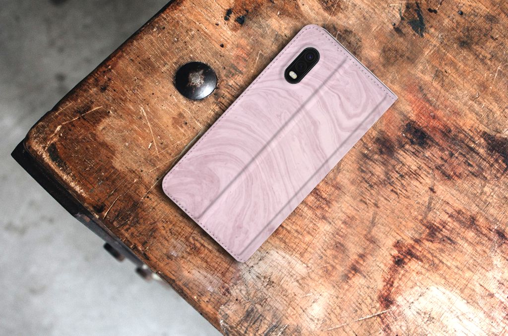 Samsung Xcover Pro Standcase Marble Pink - Origineel Cadeau Vriendin
