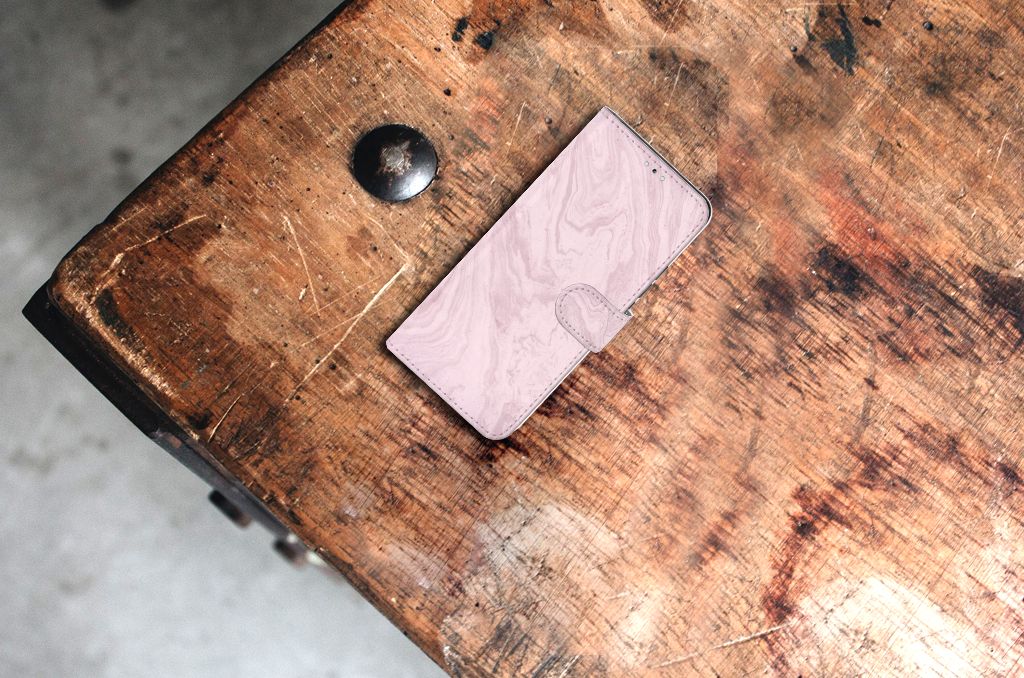 Samsung Galaxy S22 Plus Bookcase Marble Pink - Origineel Cadeau Vriendin