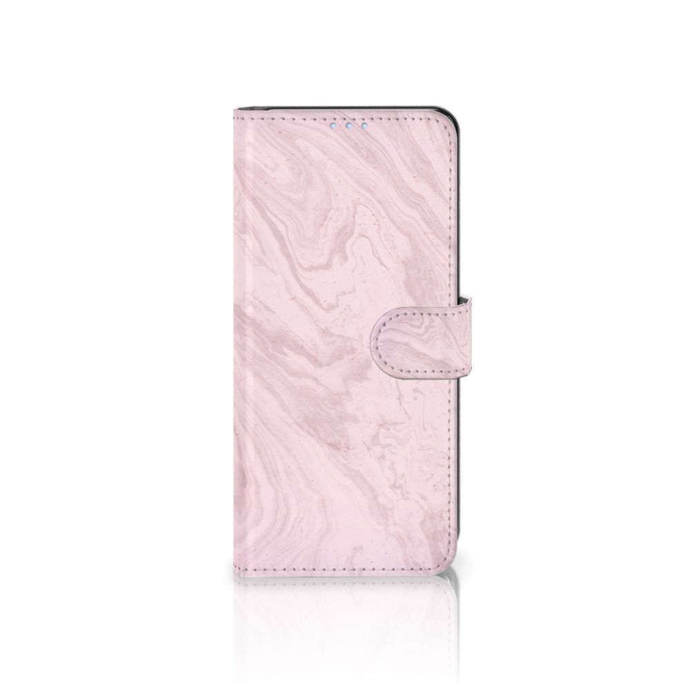 OPPO Reno 4 Pro 5G Bookcase Marble Pink - Origineel Cadeau Vriendin