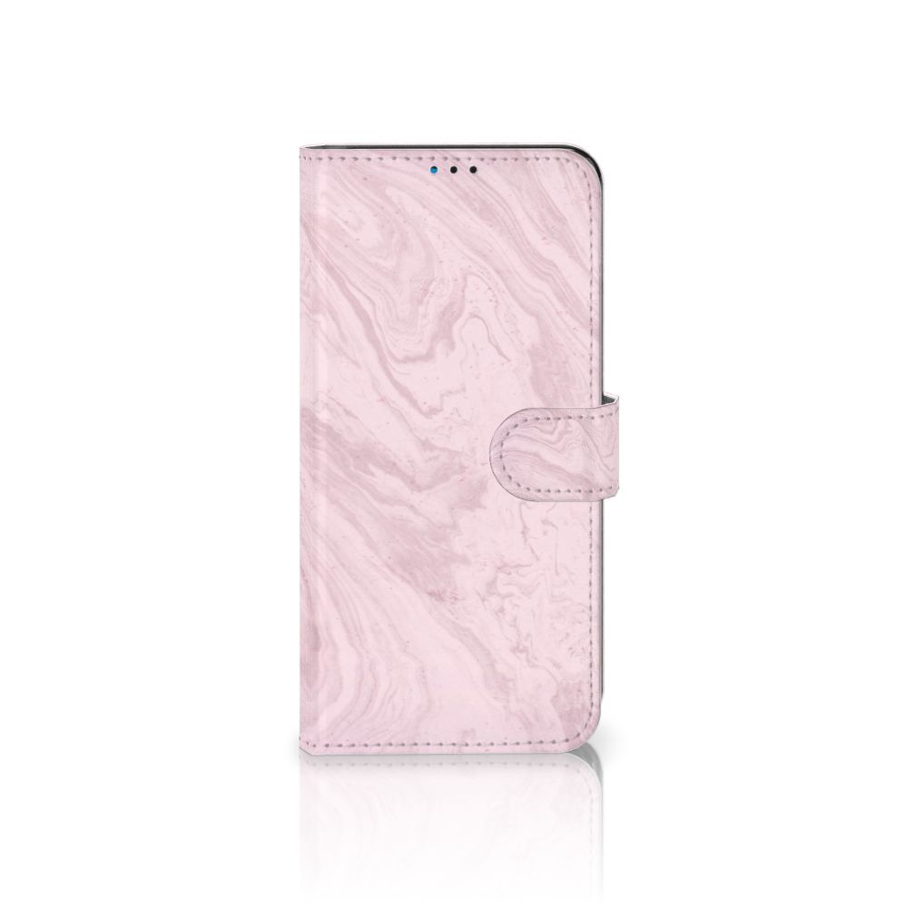 Motorola Moto G9 Play | E7 Plus Bookcase Marble Pink - Origineel Cadeau Vriendin
