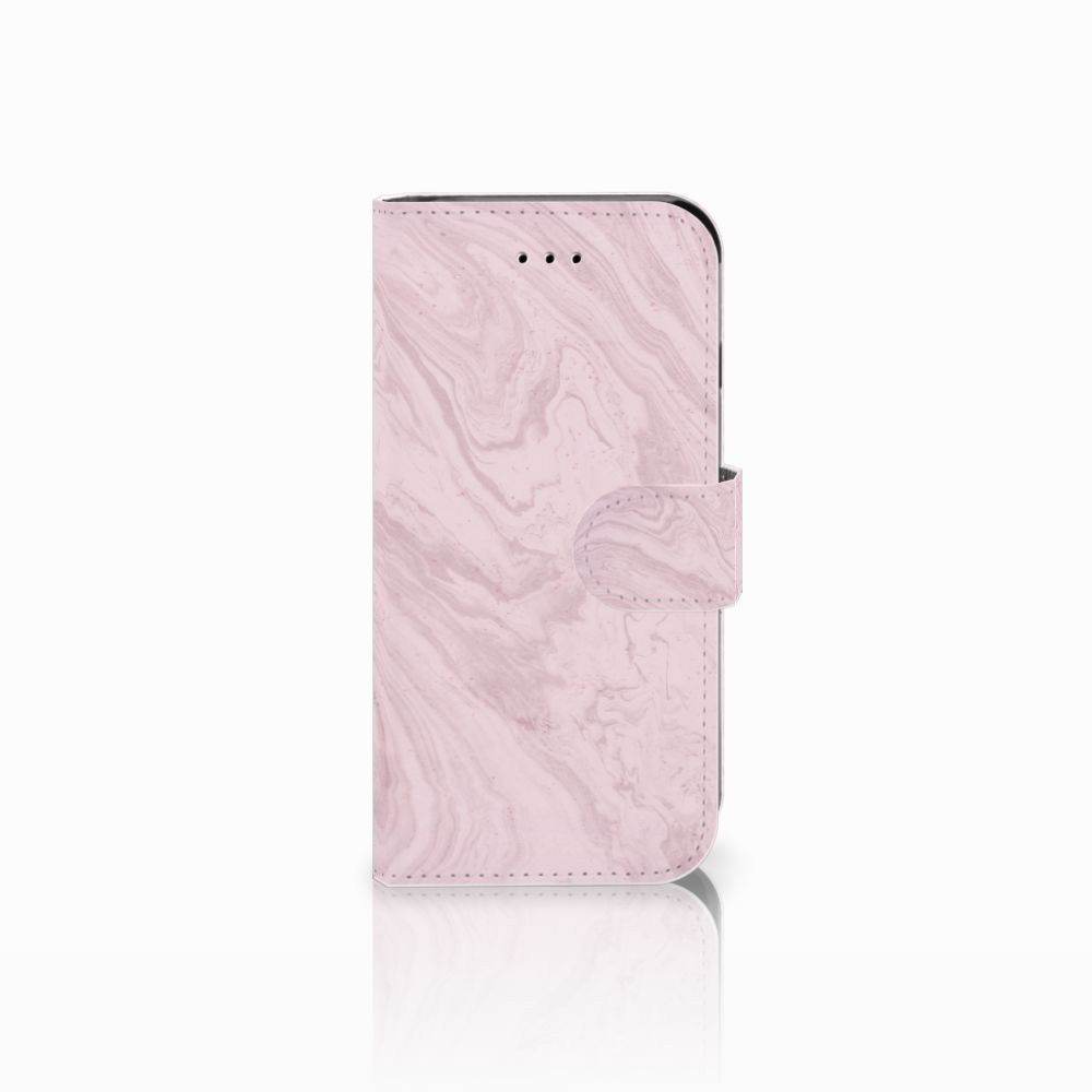 Apple iPhone 6 | 6s Bookcase Marble Pink - Origineel Cadeau Vriendin