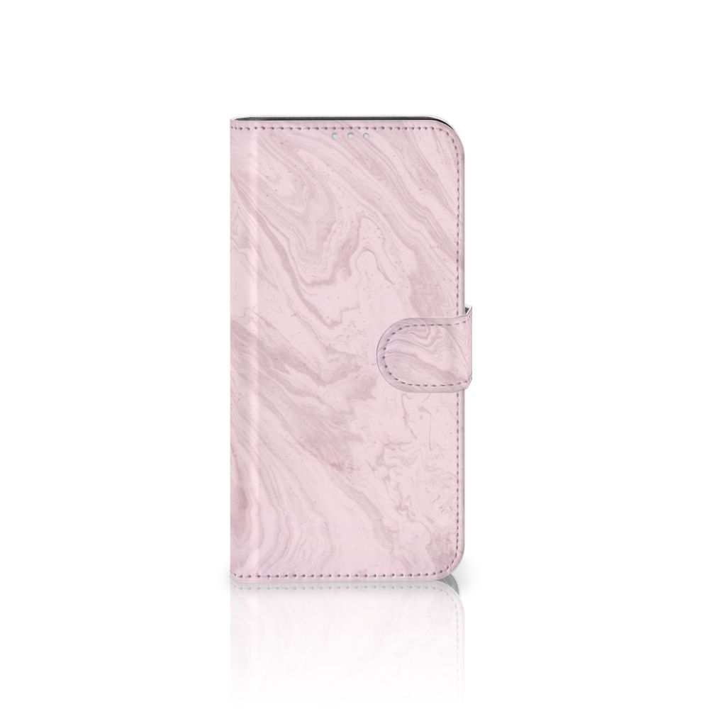 Motorola G8 Power Bookcase Marble Pink - Origineel Cadeau Vriendin