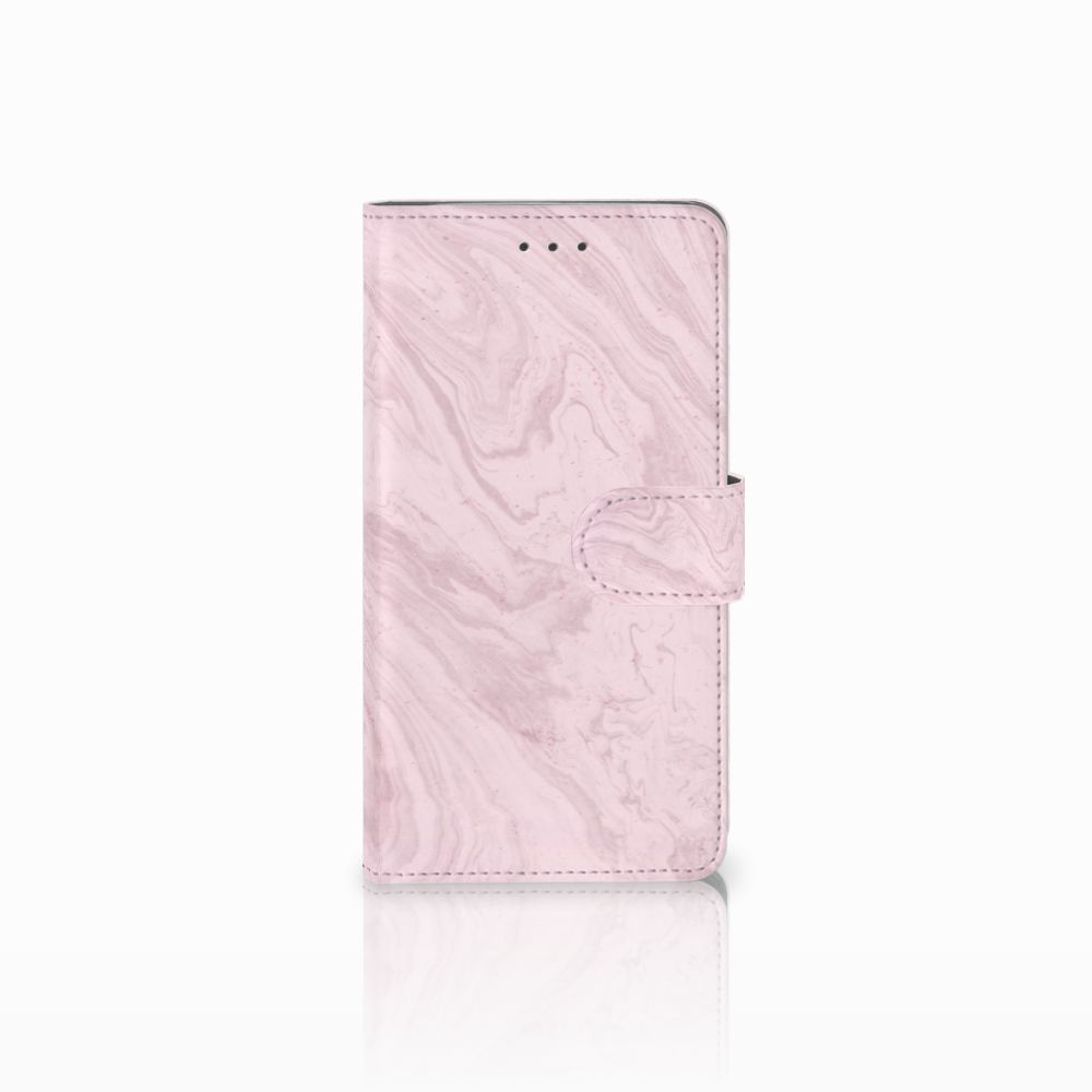 Samsung Galaxy J7 2016 Bookcase Marble Pink - Origineel Cadeau Vriendin