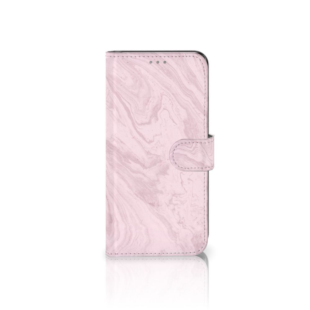 OnePlus Nord Bookcase Marble Pink - Origineel Cadeau Vriendin