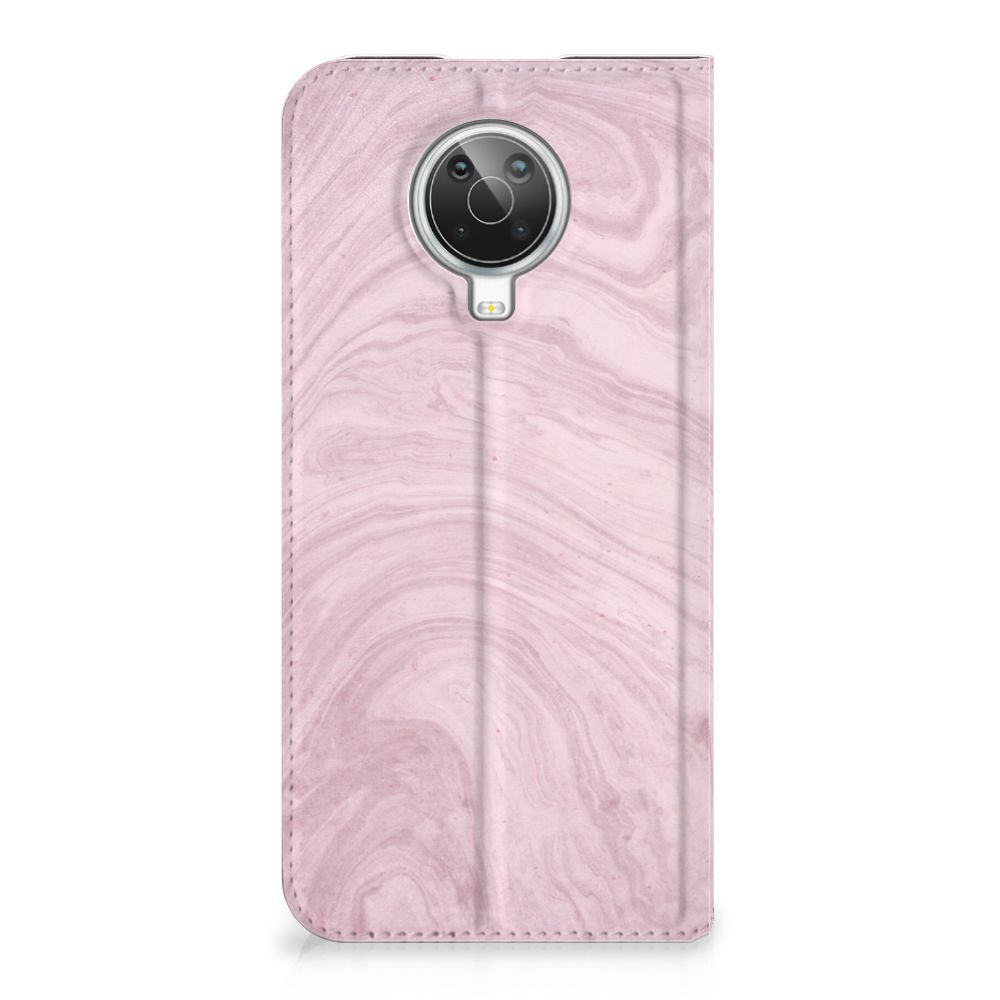 Nokia G10 | G20 Standcase Marble Pink - Origineel Cadeau Vriendin