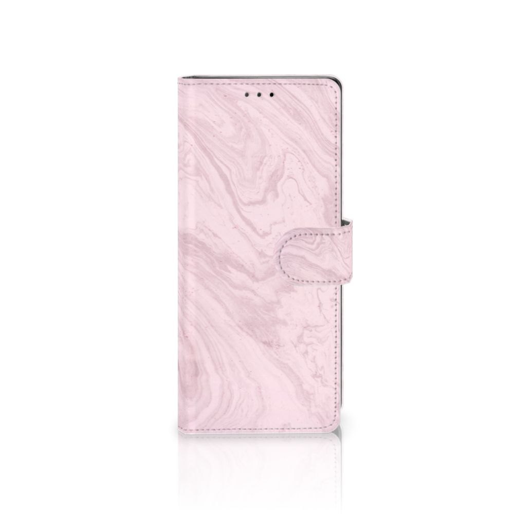 Sony Xperia 10 Bookcase Marble Pink - Origineel Cadeau Vriendin