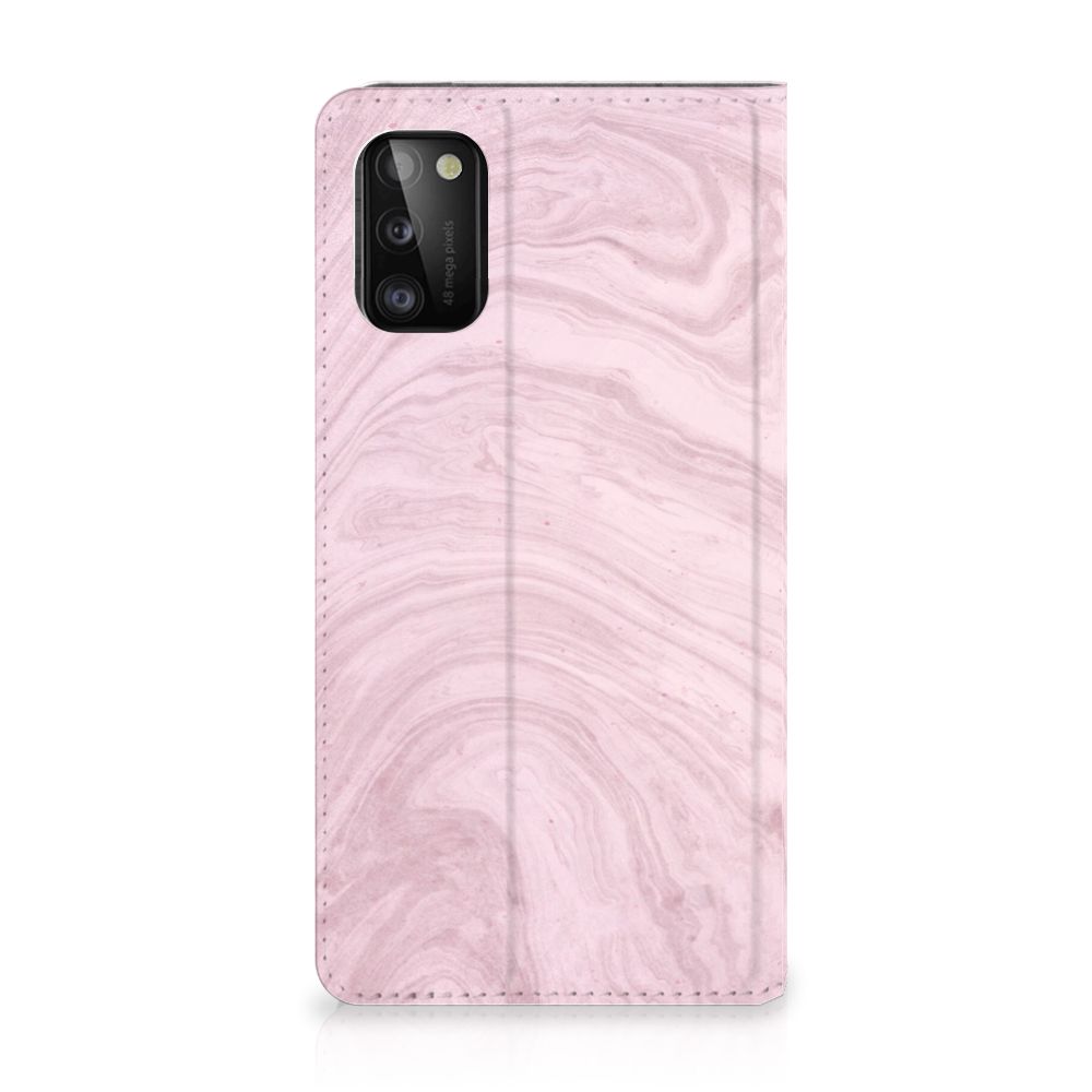 Samsung Galaxy A41 Standcase Marble Pink - Origineel Cadeau Vriendin