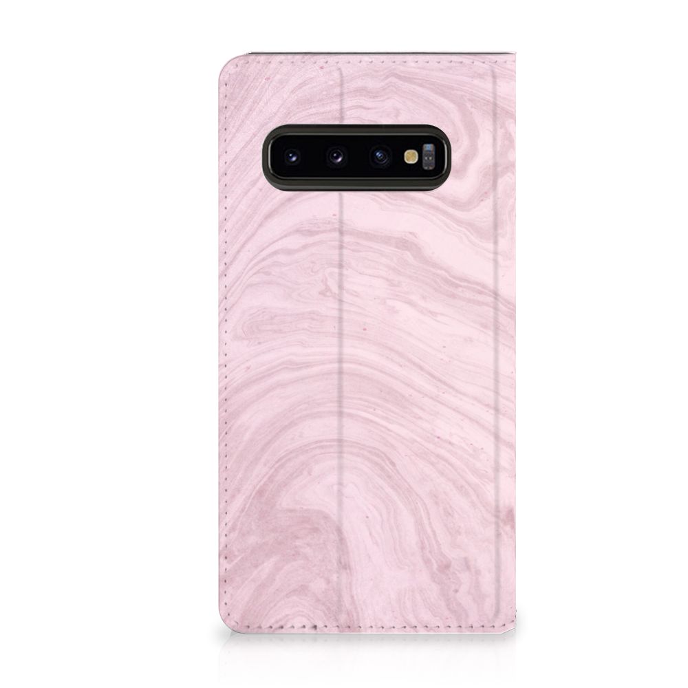 Samsung Galaxy S10 Standcase Marble Pink - Origineel Cadeau Vriendin