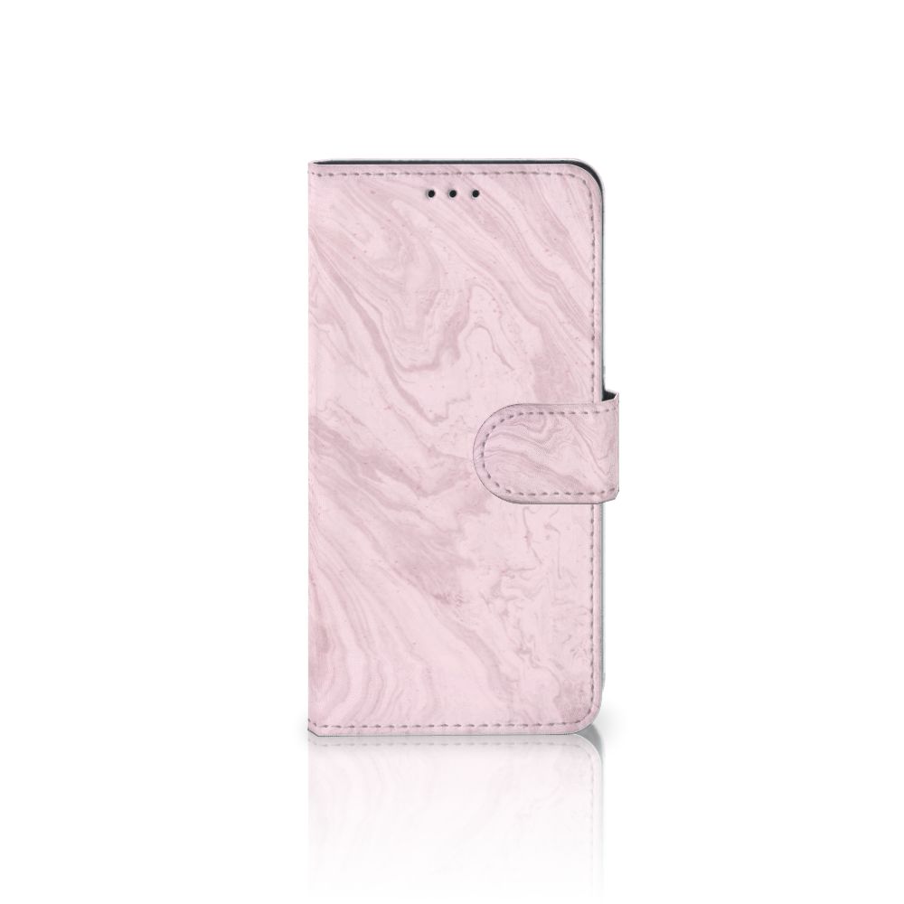 Huawei P10 Lite Bookcase Marble Pink - Origineel Cadeau Vriendin