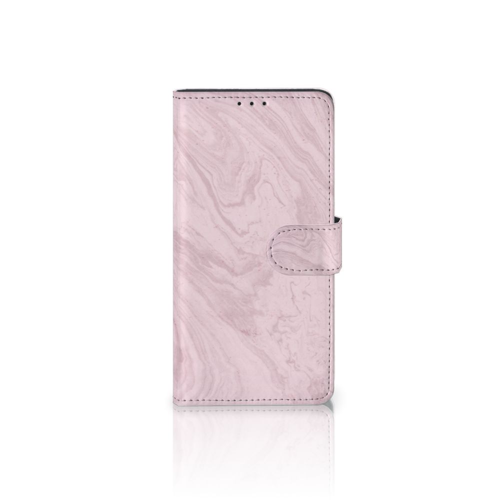 Samsung Xcover Pro Bookcase Marble Pink - Origineel Cadeau Vriendin