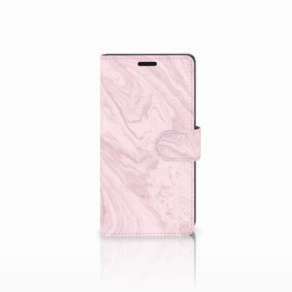 Sony Xperia XZ | Sony Xperia XZs Bookcase Marble Pink - Origineel Cadeau Vriendin