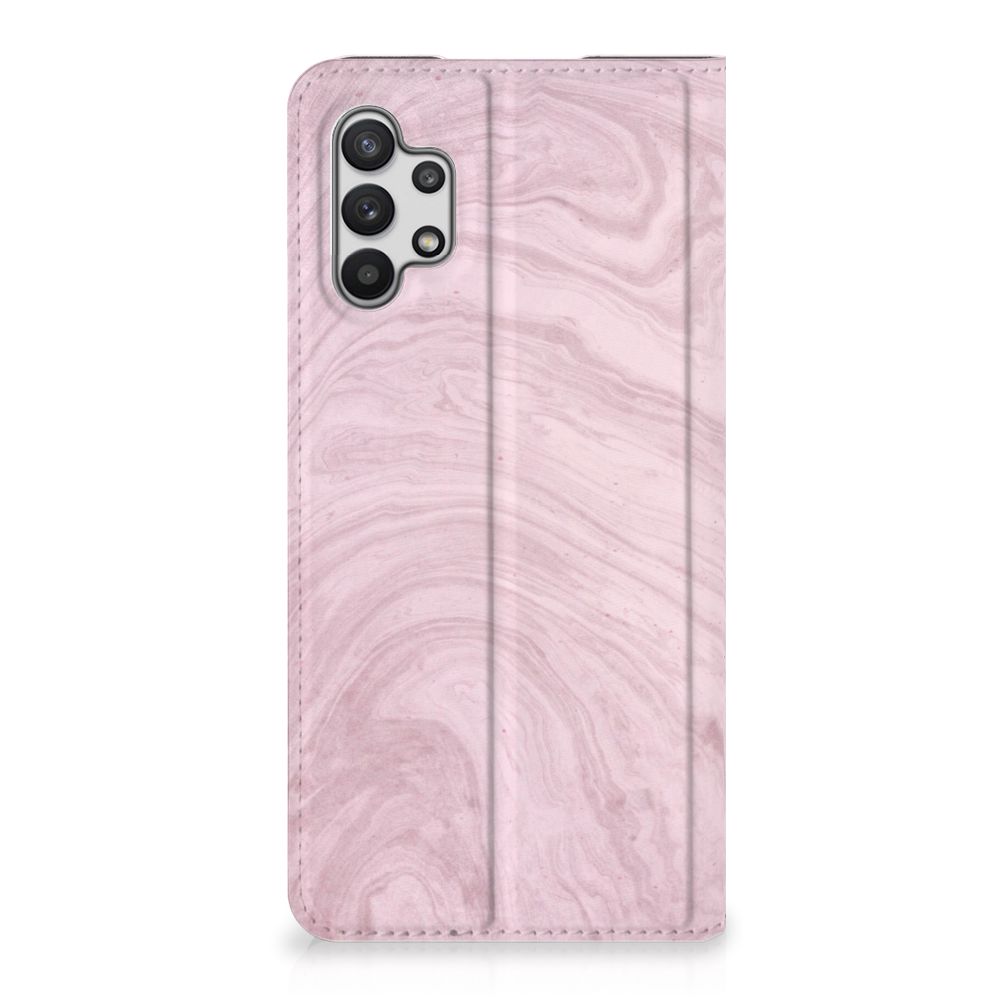 Samsung Galaxy A32 5G Standcase Marble Pink - Origineel Cadeau Vriendin