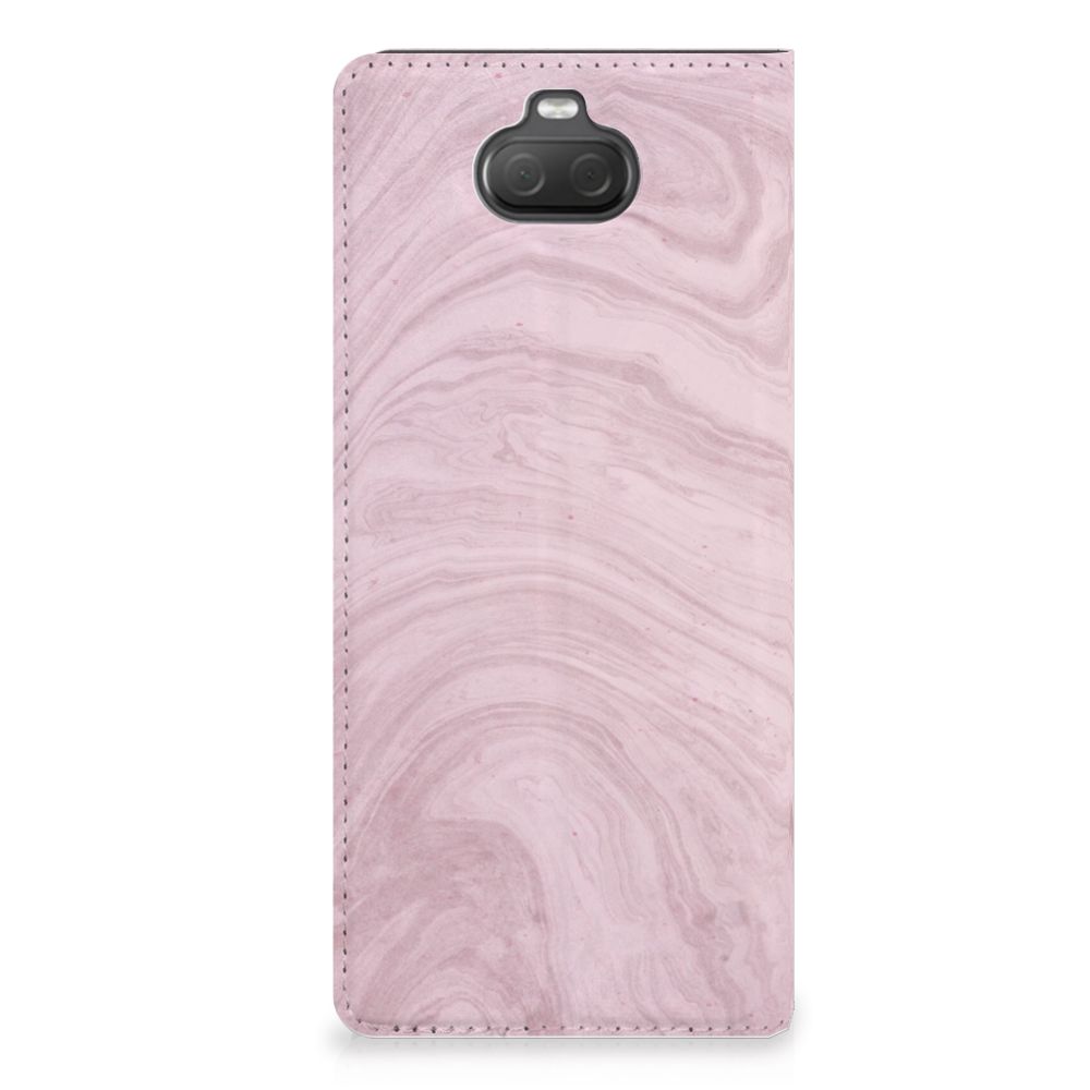 Sony Xperia 10 Standcase Marble Pink - Origineel Cadeau Vriendin