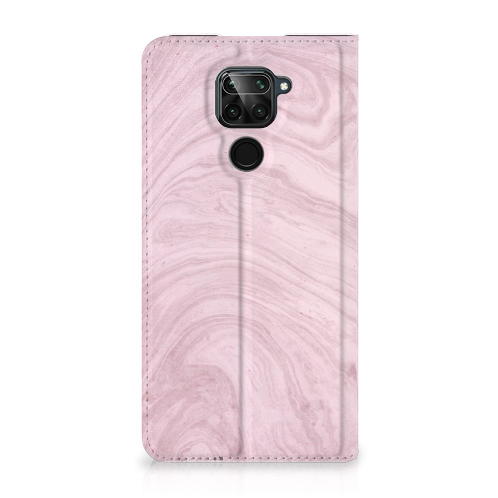 Xiaomi Redmi Note 9 Standcase Marble Pink - Origineel Cadeau Vriendin