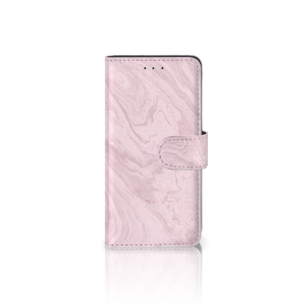 Huawei P20 Bookcase Marble Pink - Origineel Cadeau Vriendin