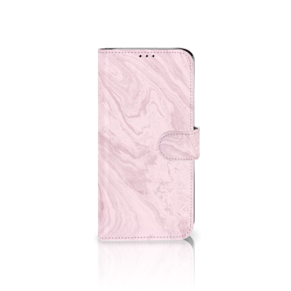 Motorola Moto G7 Power Bookcase Marble Pink - Origineel Cadeau Vriendin