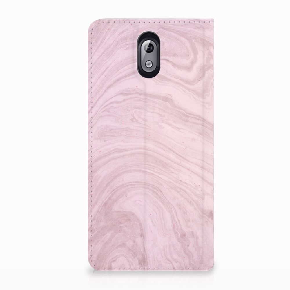 Nokia 3.1 (2018) Standcase Marble Pink - Origineel Cadeau Vriendin