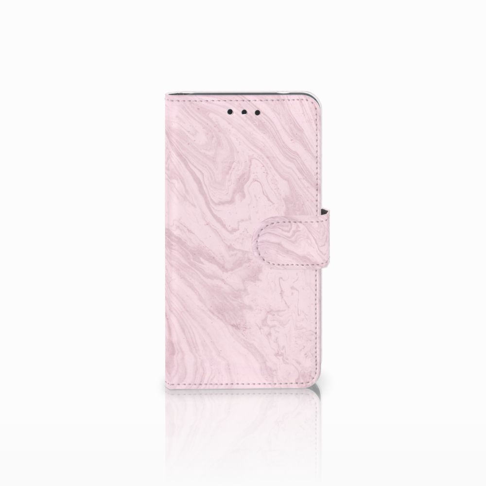 Nokia 2 Bookcase Marble Pink - Origineel Cadeau Vriendin
