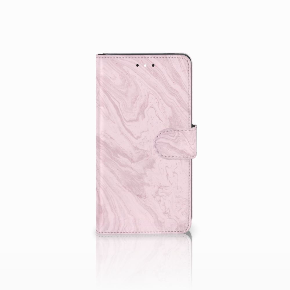Nokia 2.1 (2018) Bookcase Marble Pink - Origineel Cadeau Vriendin