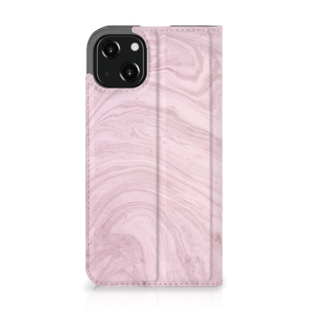 iPhone 13 Standcase Marble Pink - Origineel Cadeau Vriendin