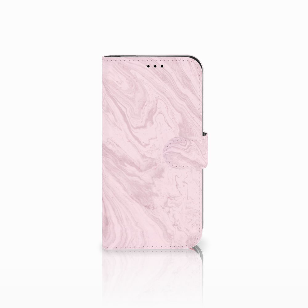 Apple iPhone Xr Bookcase Marble Pink - Origineel Cadeau Vriendin