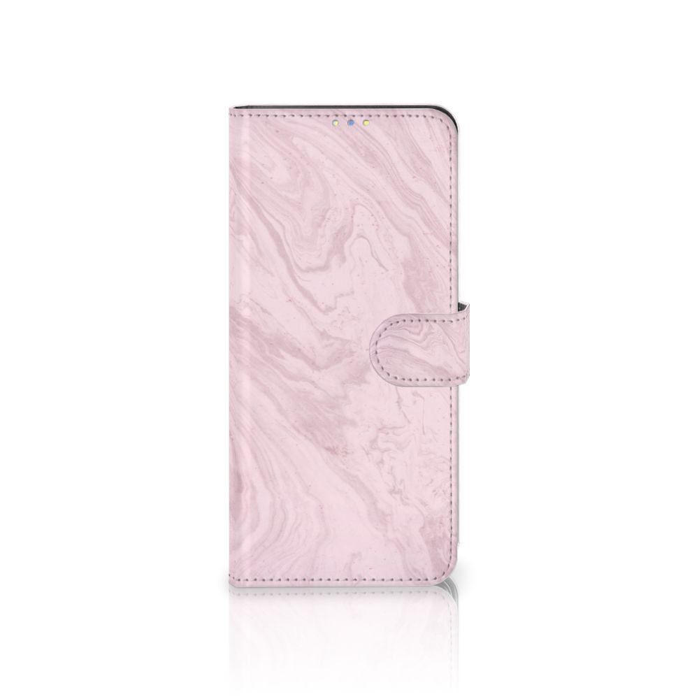 Xiaomi Redmi Note 9 Pro | Note 9S Bookcase Marble Pink - Origineel Cadeau Vriendin