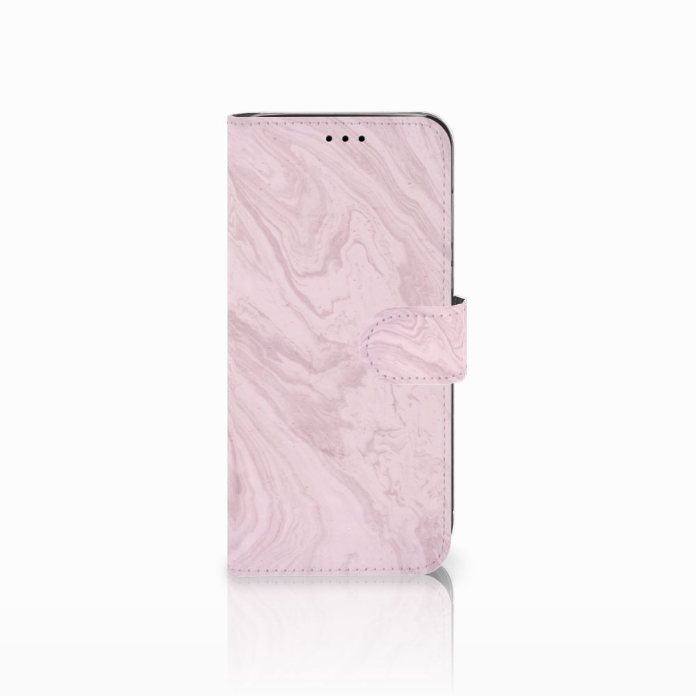 Huawei P20 Lite Bookcase Marble Pink - Origineel Cadeau Vriendin