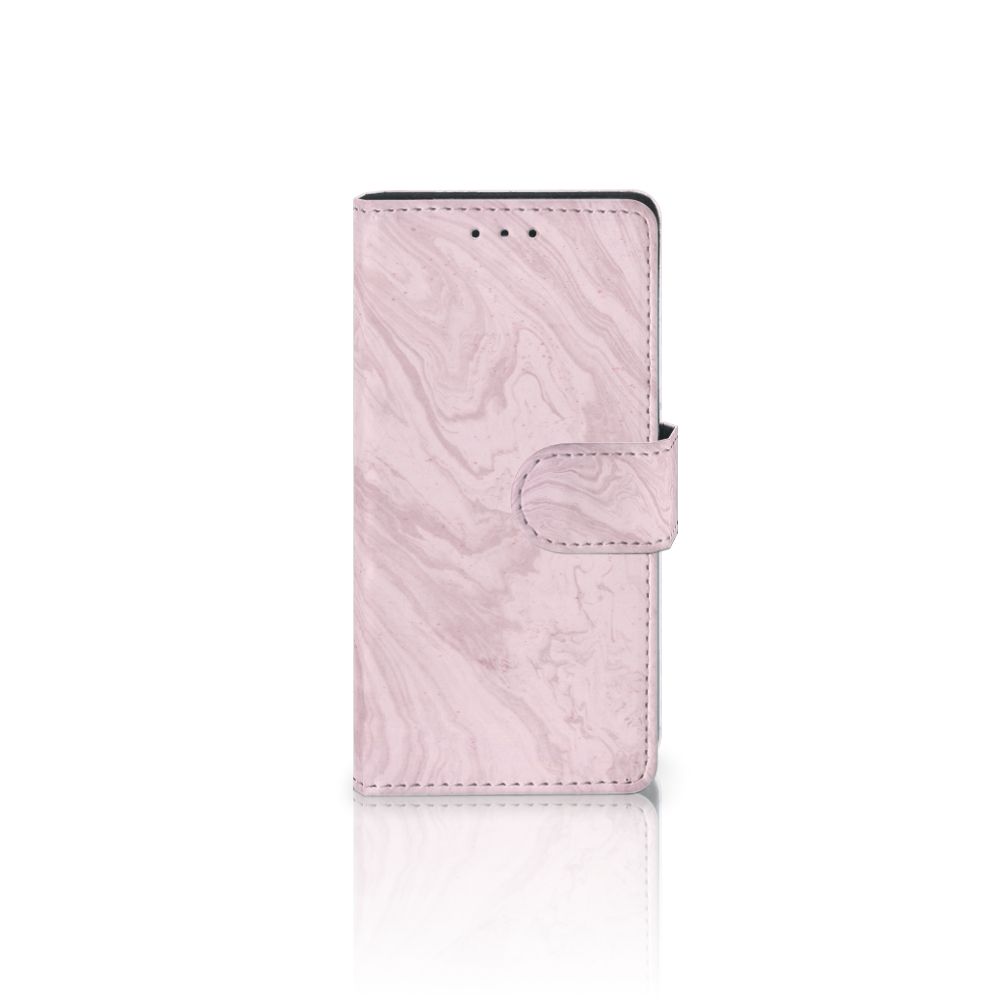 Samsung Galaxy S5 | S5 Neo Bookcase Marble Pink - Origineel Cadeau Vriendin