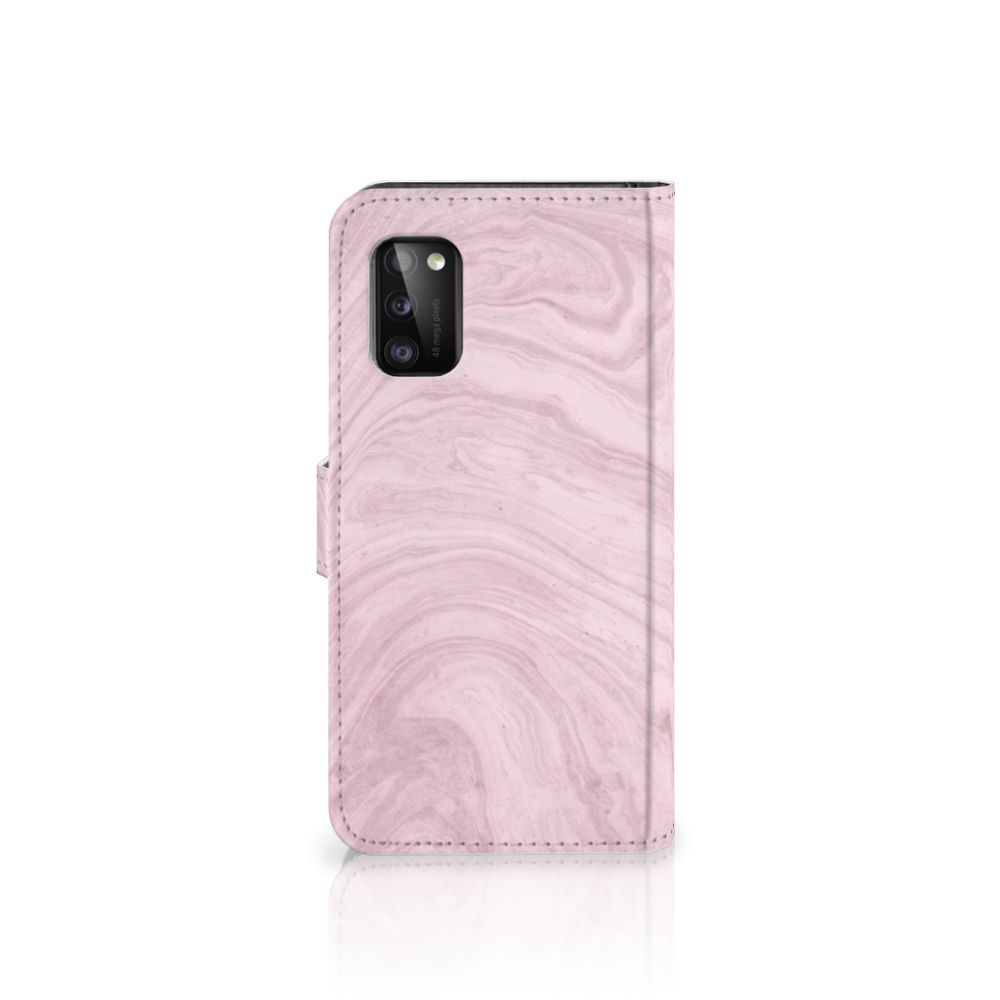 Samsung Galaxy A41 Bookcase Marble Pink - Origineel Cadeau Vriendin