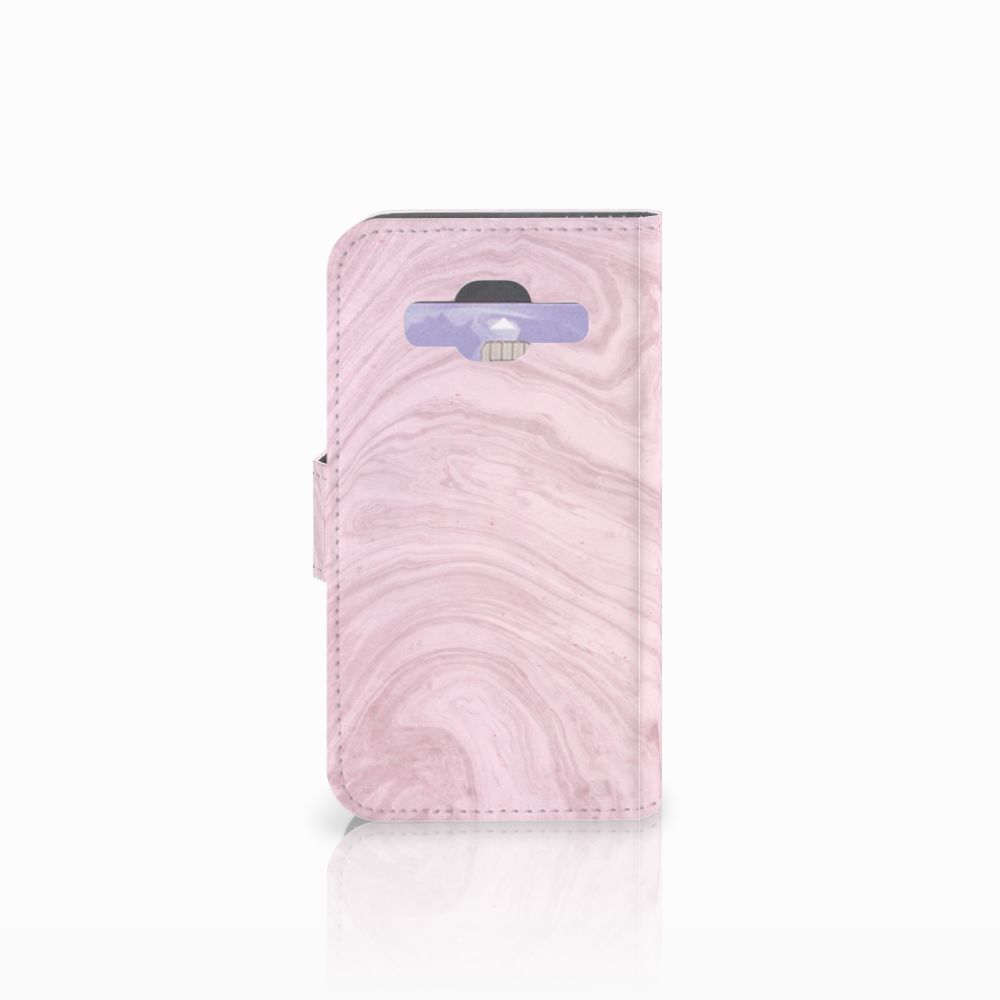 Samsung Galaxy Core Prime Bookcase Marble Pink - Origineel Cadeau Vriendin