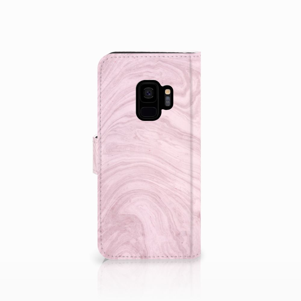 Samsung Galaxy S9 Bookcase Marble Pink - Origineel Cadeau Vriendin