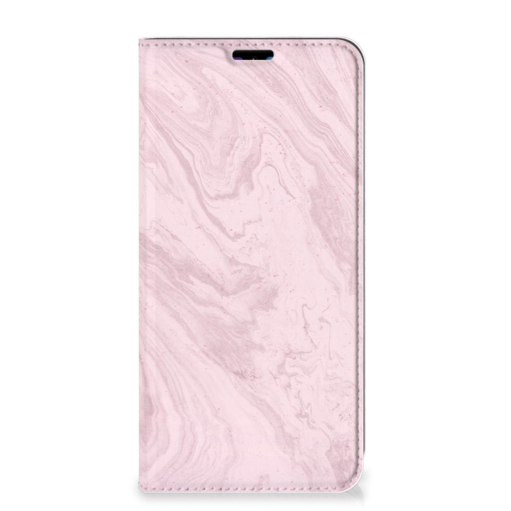 Huawei Y7 hoesje Y7 Pro (2019) Standcase Marble Pink - Origineel Cadeau Vriendin
