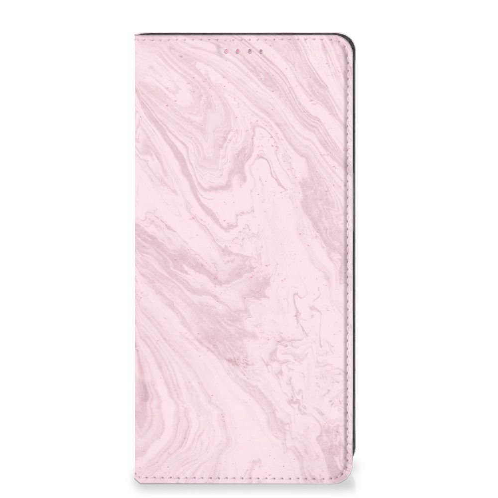 OPPO A54 5G | A74 5G | A93 5G Standcase Marble Pink - Origineel Cadeau Vriendin
