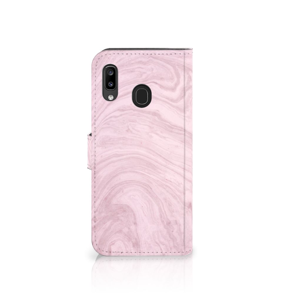 Samsung Galaxy A30 Bookcase Marble Pink - Origineel Cadeau Vriendin