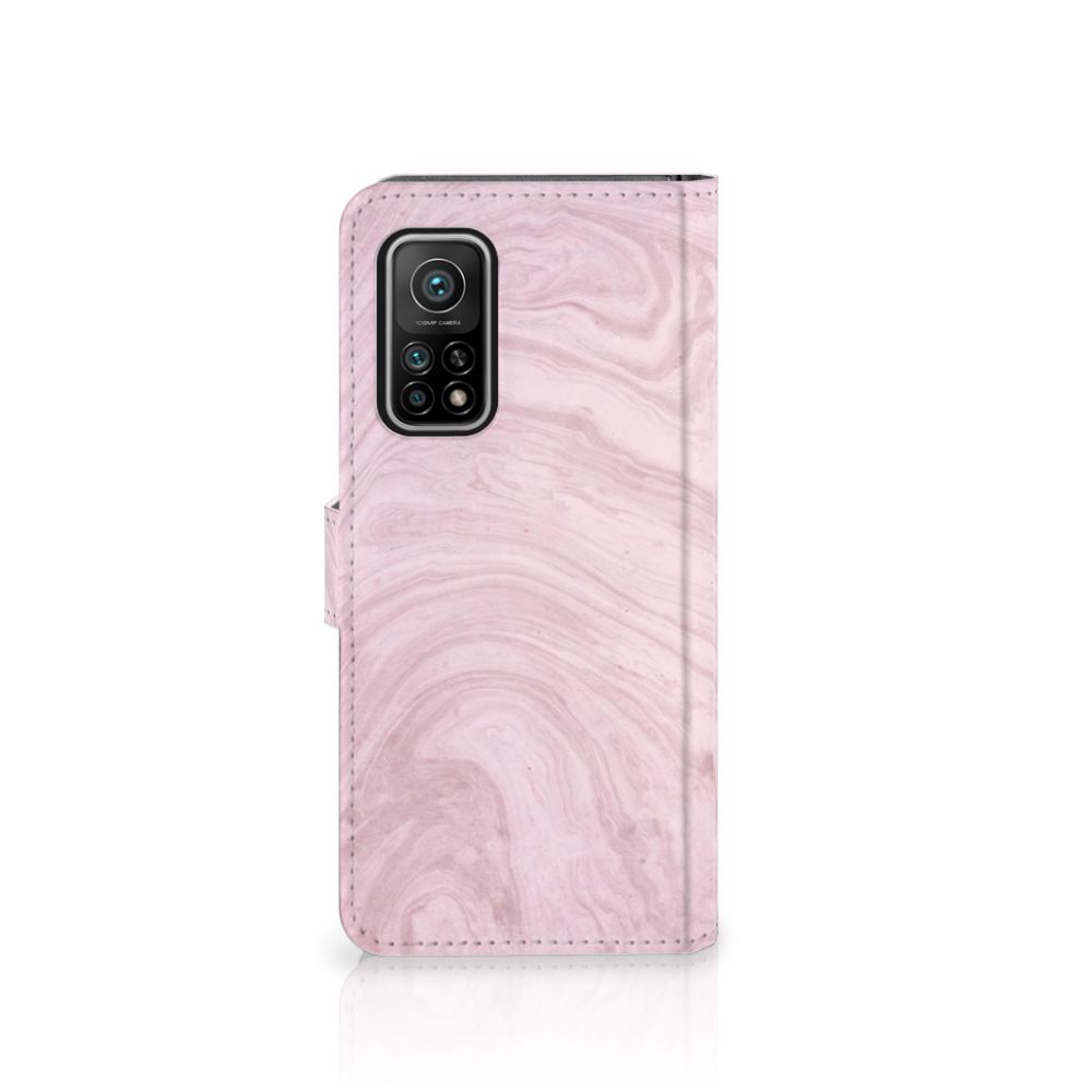Xiaomi Mi 10T Pro | Mi 10T Bookcase Marble Pink - Origineel Cadeau Vriendin