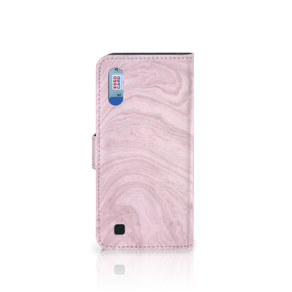 Samsung Galaxy M10 Bookcase Marble Pink - Origineel Cadeau Vriendin