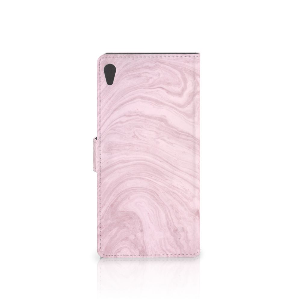 Sony Xperia XA Ultra Bookcase Marble Pink - Origineel Cadeau Vriendin