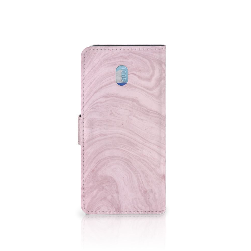 Xiaomi Redmi 8A Bookcase Marble Pink - Origineel Cadeau Vriendin