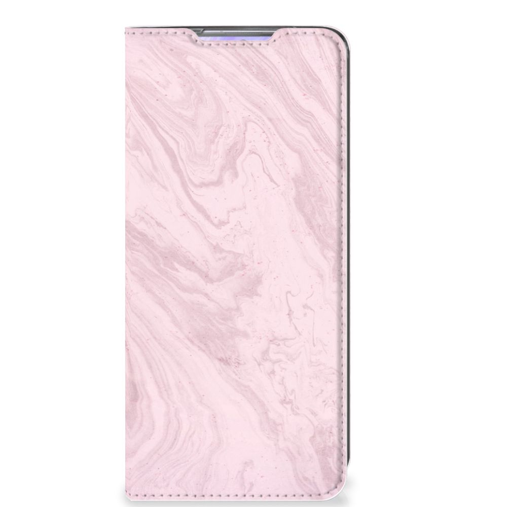 Samsung Galaxy S20 Ultra Standcase Marble Pink - Origineel Cadeau Vriendin