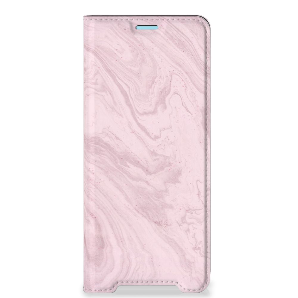 Sony Xperia 10 III Standcase Marble Pink - Origineel Cadeau Vriendin