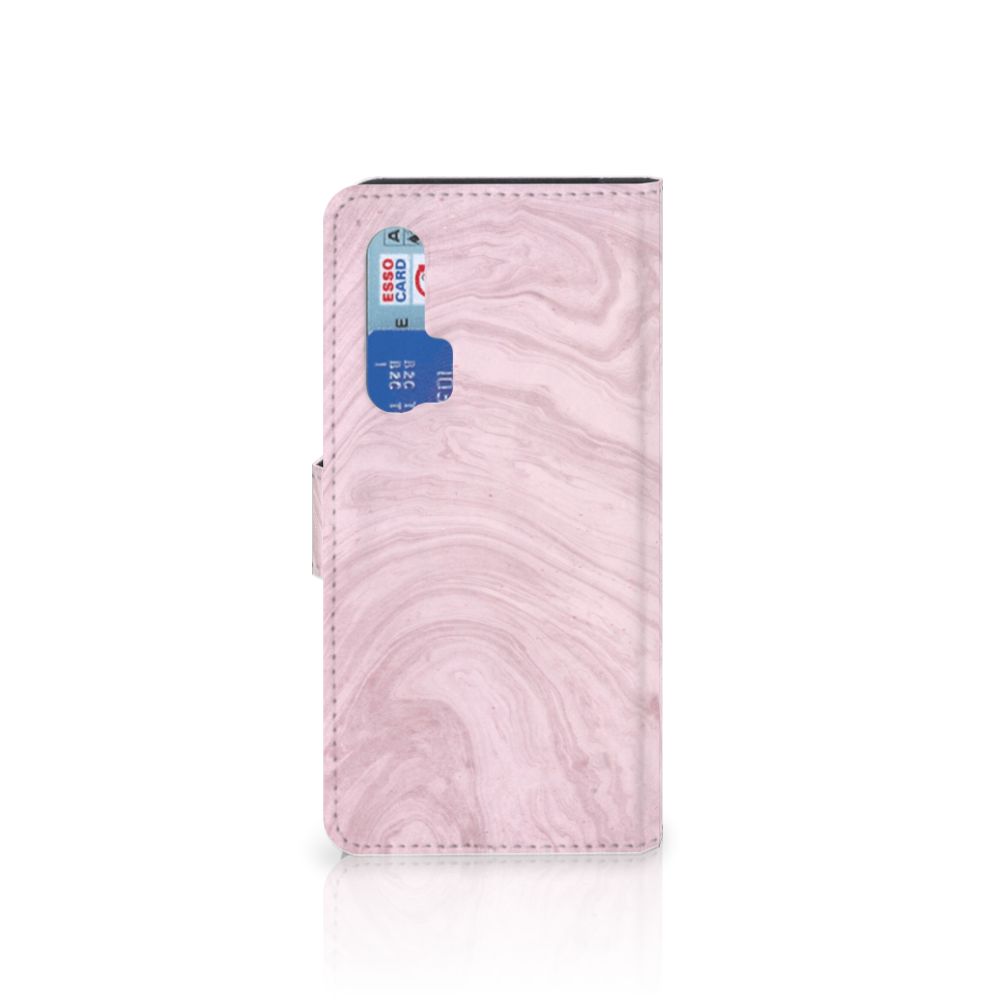 Honor 20 Pro Bookcase Marble Pink - Origineel Cadeau Vriendin