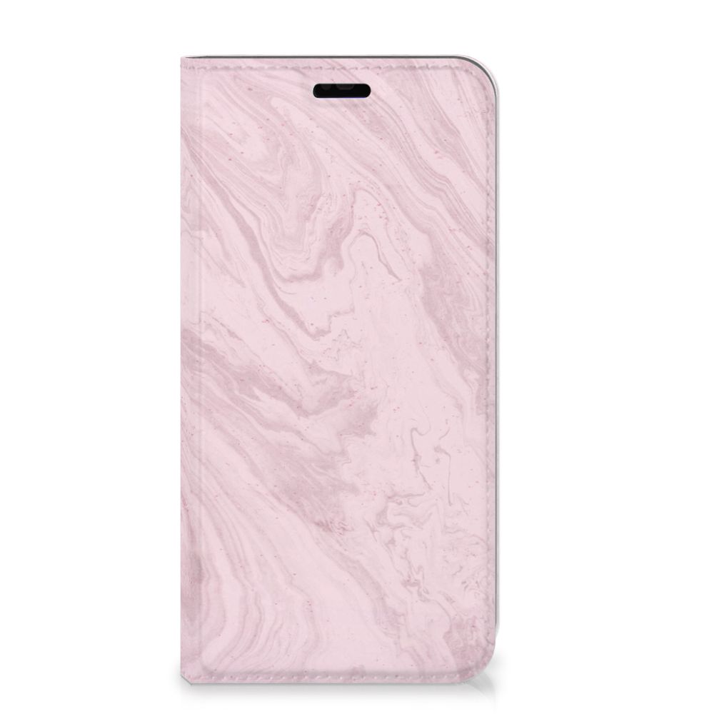 Huawei P Smart Plus Standcase Marble Pink - Origineel Cadeau Vriendin